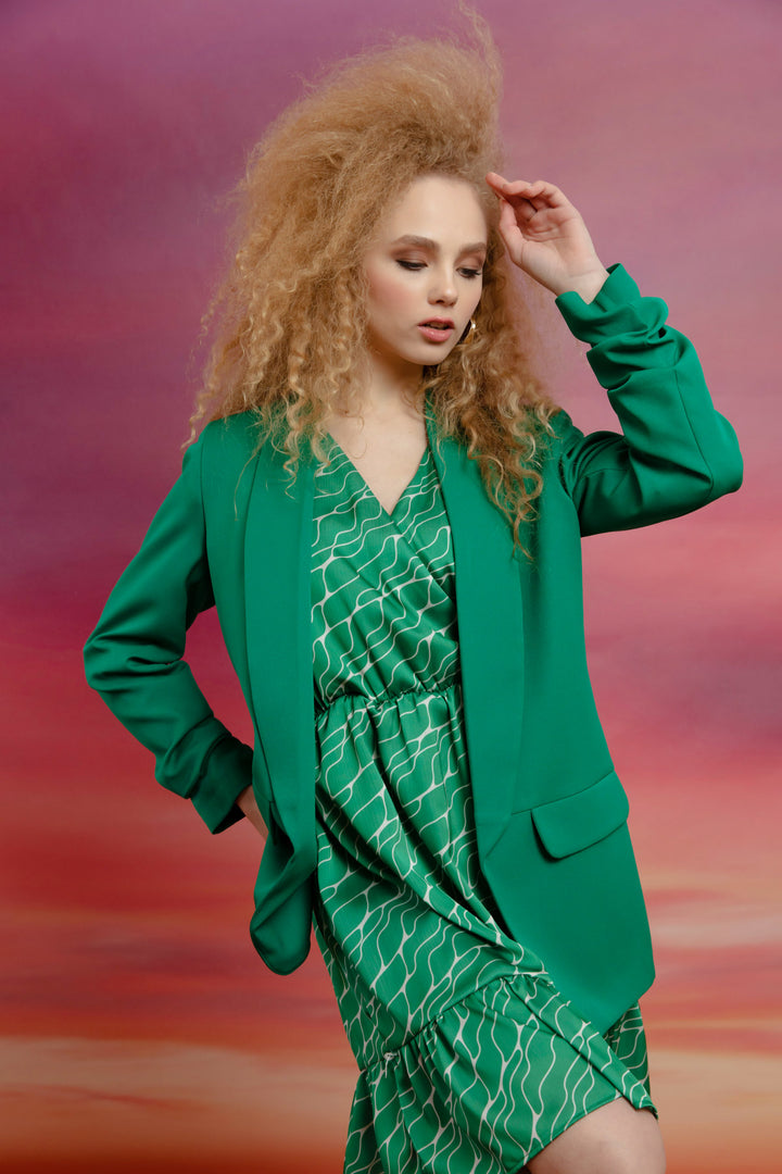 Kadın Yeşil Blazer Ceket
